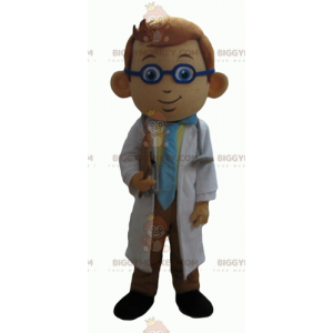 Doctor Mascot Costume BIGGYMONKEY™ Doctor i hvid frakke -