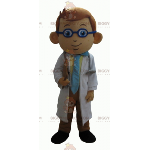Doctor Mascot Costume BIGGYMONKEY™ Doctor i vit rock -