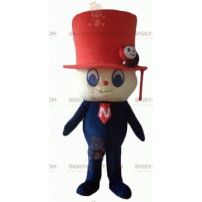 Costume de mascotte BIGGYMONKEY™ de bonhomme avec un chapeau