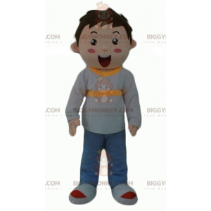 Costume de mascotte BIGGYMONKEY™ de petit garçon habillé en