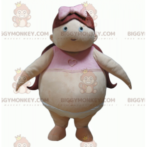 Fettes Baby Fettleibiges Mädchen BIGGYMONKEY™ Maskottchen