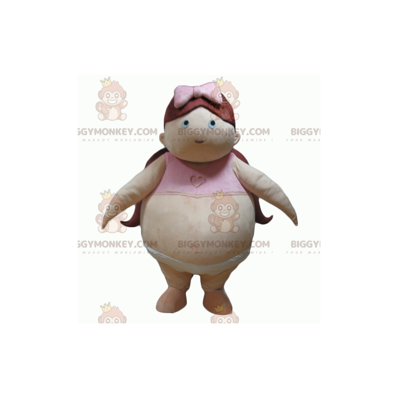 Fat Baby Obese Girl BIGGYMONKEY™ maskotdräkt - BiggyMonkey
