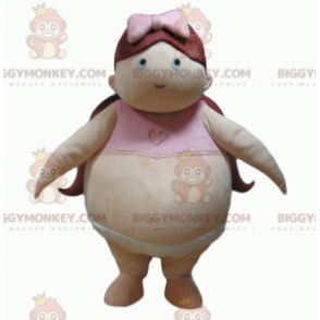 Big Baby Obese Girl BIGGYMONKEY™ Mascottekostuum -