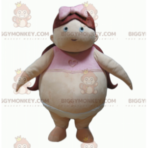 Fat Baby Obese Girl BIGGYMONKEY™ maskottiasu - Biggymonkey.com