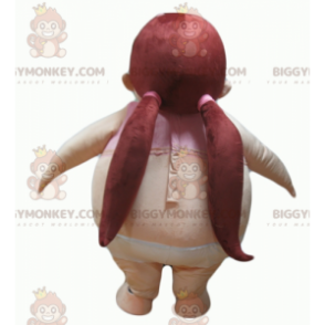 Costume da mascotte BIGGYMONKEY™ per bambina grassa obesa -
