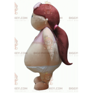 Costume de mascotte BIGGYMONKEY™ de fille obèse de gros bébé -