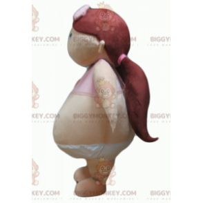 Costume de mascotte BIGGYMONKEY™ de fille obèse de gros bébé -