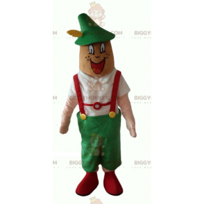 Traje de mascote tirolês BIGGYMONKEY™ em traje tradicional da