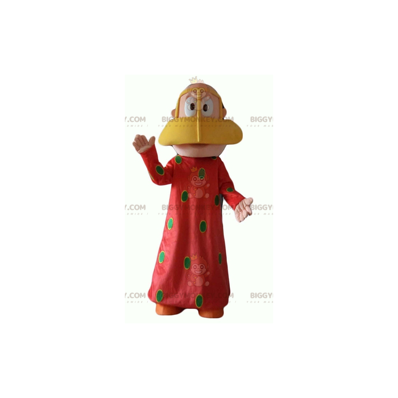 Kostium orientalnej kobiety BIGGYMONKEY™ z czerwoną sukienką w