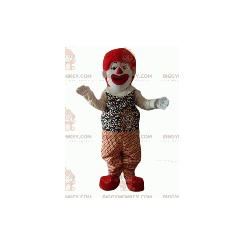 Very realistic and impressive clown BIGGYMONKEY™ mascot costume