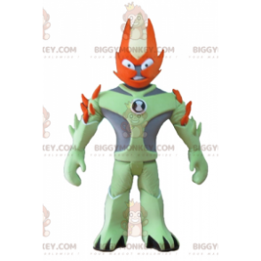 Green and Orange Fantasy Character BIGGYMONKEY™ Mascot Costume