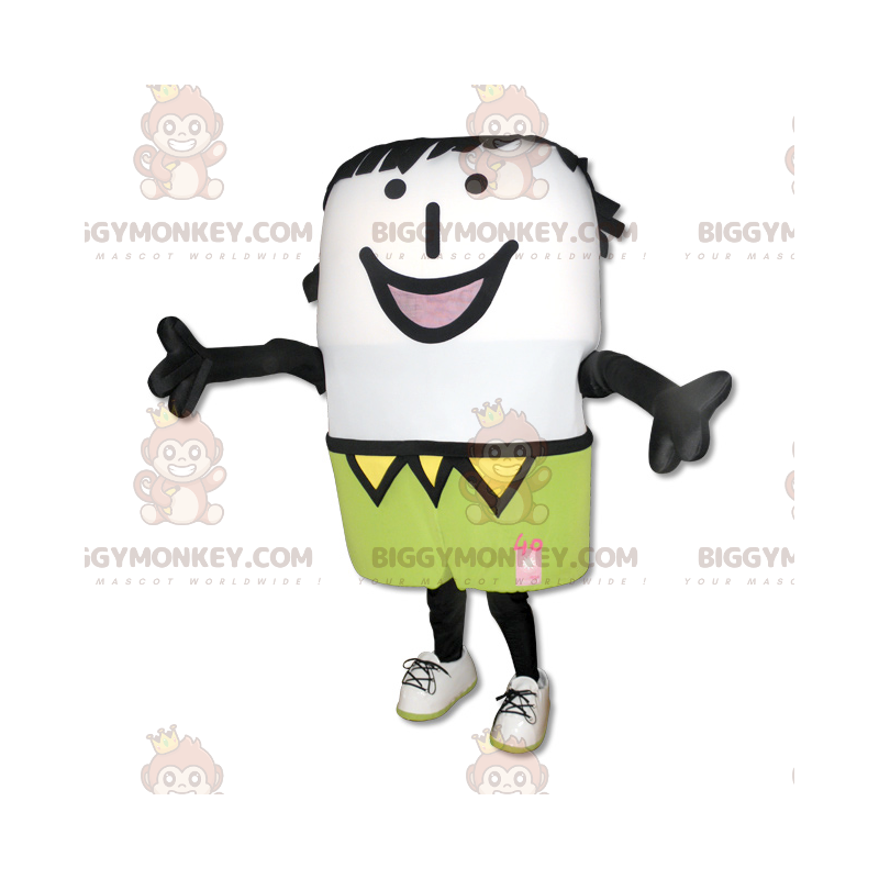 Costume da pupazzo di neve bianco sorridente BIGGYMONKEY™