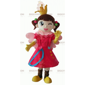 Lilla Fairy Princess Girl BIGGYMONKEY™ maskotdräkt -