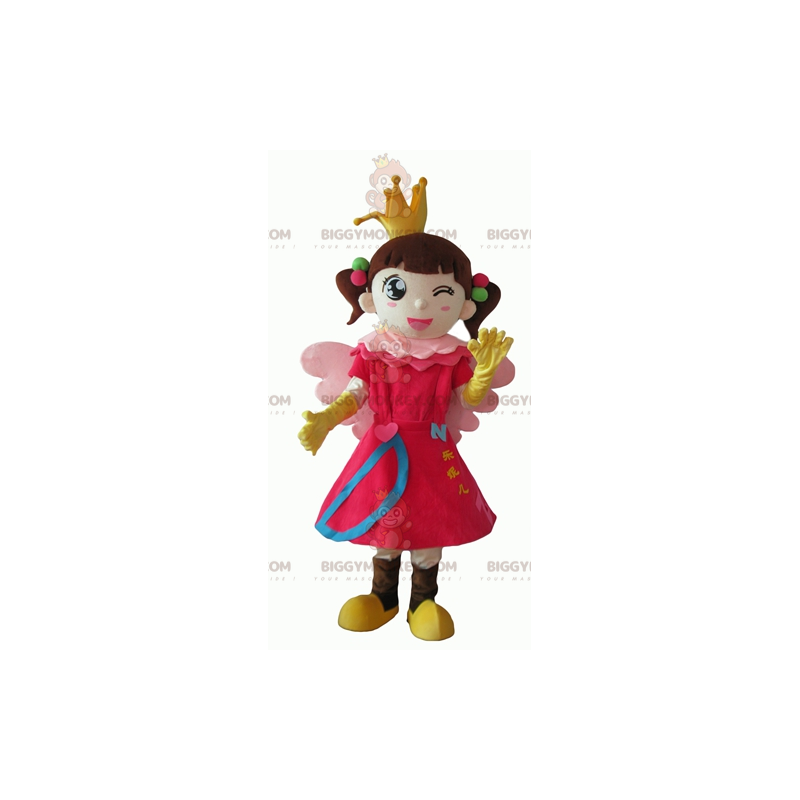 Costume da mascotte BIGGYMONKEY™ per bambina principessa fata -