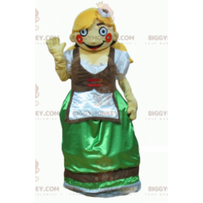 Costume de mascotte BIGGYMONKEY™ de Tyrolienne en habit