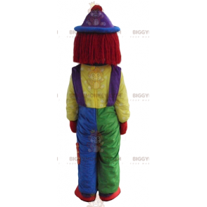 Costume da clown BIGGYMONKEY™ da clown multicolore molto