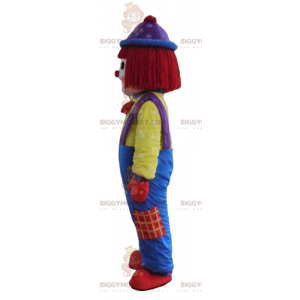 Costume de mascotte BIGGYMONKEY™ de clown multicolore très