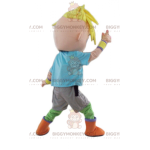 Costume de mascotte BIGGYMONKEY™ de garçon blond de jeune d'ado