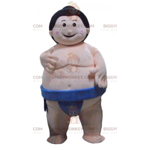 Japanese fat wrestler sumo BIGGYMONKEY™ mascot costume with