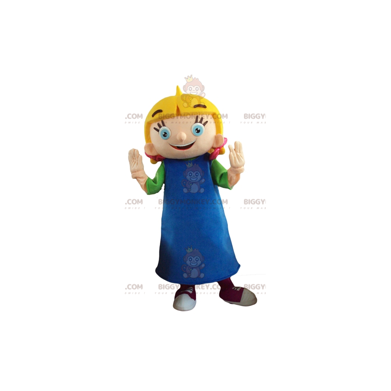 Little blond schoolboy boy mascot - Human Mascots Sizes L (175-180CM)