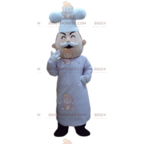 Chef BIGGYMONKEY™ Mascot Costume with Toque and Mustache –