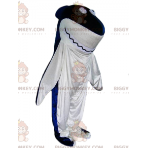 Gigantische blauwe en witte haai BIGGYMONKEY™ mascottekostuum -