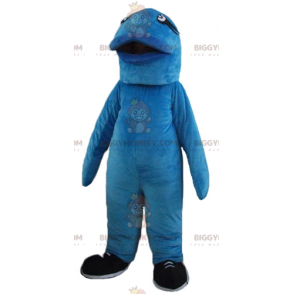 Oryginalny kostium maskotka duża niebieska ryba BIGGYMONKEY™ -