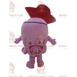 Costume de mascotte BIGGYMONKEY™ de pieuvre rose géante avec un