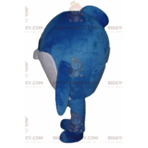 Very Cute Blue and White Big Fish BIGGYMONKEY™ Mascot Costume -