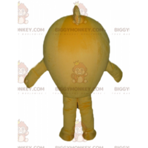 Costume de mascotte BIGGYMONKEY™ de gros poisson jaune et blanc