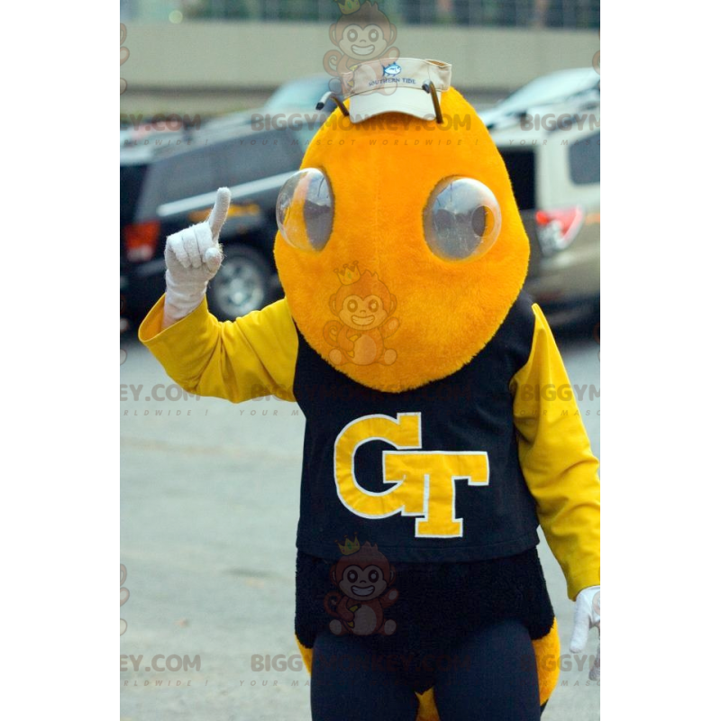 Gelbe Insekten-Wespen-Biene BIGGYMONKEY™ Maskottchen-Kostüm -