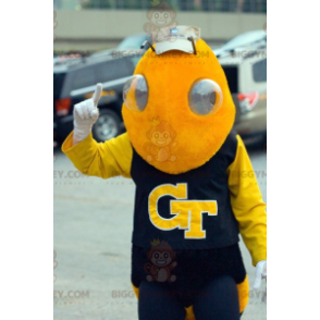 Costume mascotte BIGGYMONKEY™ ape vespa insetto giallo -