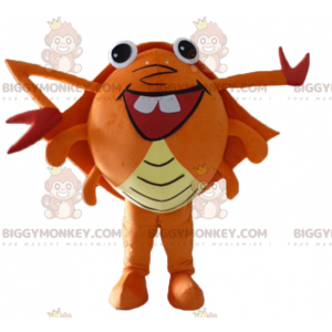 Disfraz de mascota BIGGYMONKEY™ Cangrejo gigante naranja rojo y