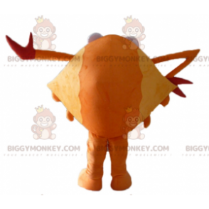 Costume de mascotte BIGGYMONKEY™ de crabe orange rouge et jaune