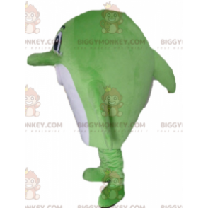 Delphin BIGGYMONKEY™ Maskottchen-Kostüm für große grüne und