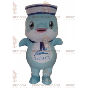 Disfraz de mascota del pez delfín azul BIGGYMONKEY™ vestido de
