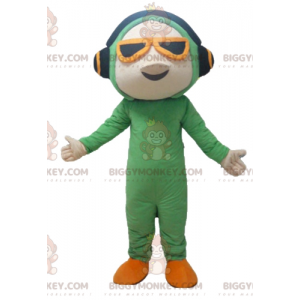 BIGGYMONKEY™ Costume da mascotte da uomo in tuta verde con