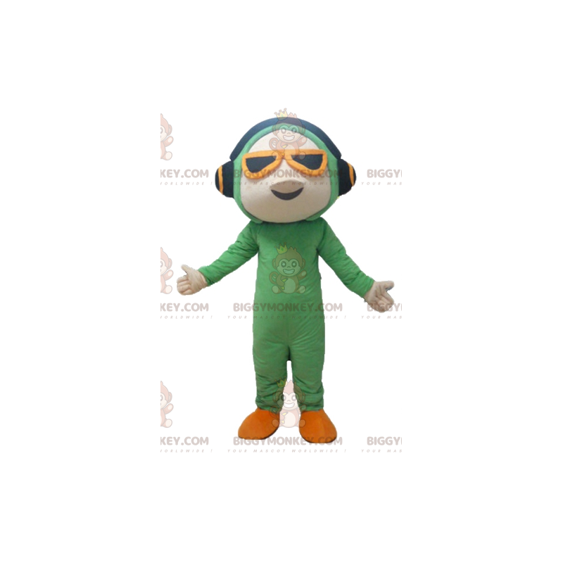 Costume de mascotte BIGGYMONKEY™ d'homme en combinaison verte