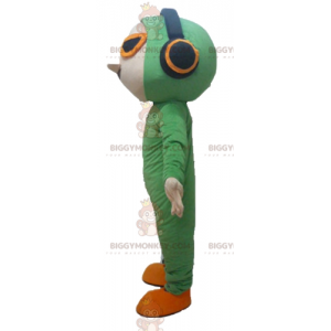 Kostium maskotki BIGGYMONKEY™ mężczyzny w zielonym kombinezonie