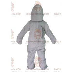 Costume de mascotte BIGGYMONKEY™ de requin gris et blanc