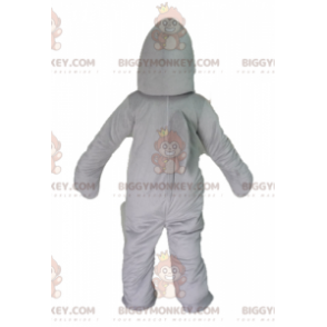 Costume de mascotte BIGGYMONKEY™ de requin gris et blanc