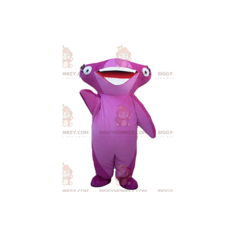 Costume de mascotte BIGGYMONKEY™ de requin marteau rose très