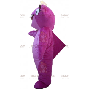 Meget smilende Pink Hammerhead Shark BIGGYMONKEY™ maskotkostume