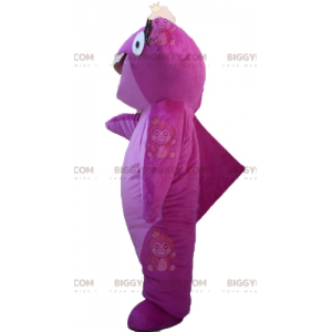 Very Smiling Pink Hammerhead Shark BIGGYMONKEY™ Mascot Costume
