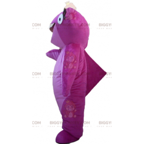 Very Smiling Pink Hammerhead Shark BIGGYMONKEY™ Mascot Costume