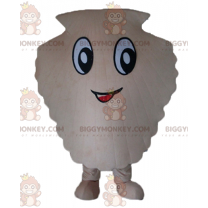 Kostium maskotka olbrzymia biała muszelka BIGGYMONKEY™ -