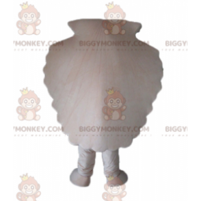 Giant White Scallop Shell BIGGYMONKEY™ maskottiasu -