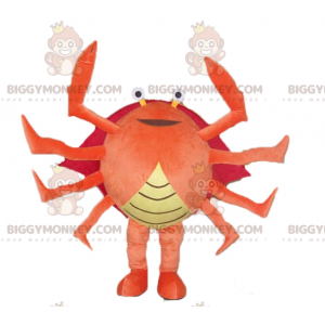 Traje de mascote BIGGYMONKEY™ de caranguejo gigante vermelho