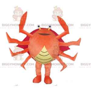 Velmi úspěšný kostým obřího oranžově červeného a žlutého kraba