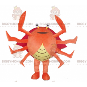 Traje de mascote BIGGYMONKEY™ de caranguejo gigante vermelho